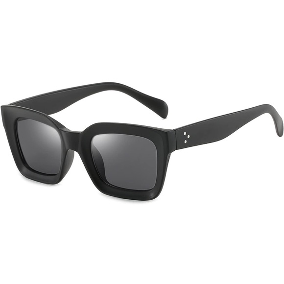 Accessories - Matte Black Acrylic Framed Sunglasses OS New